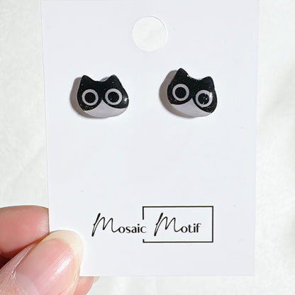 Cat earrings - Big eyes Cat stud earrings (multiple style)