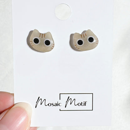 Cat earrings - Big eyes Cat stud earrings (multiple style)