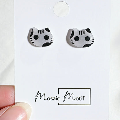 Cat earrings - Big eyes Cat stud earrings (multiple style)