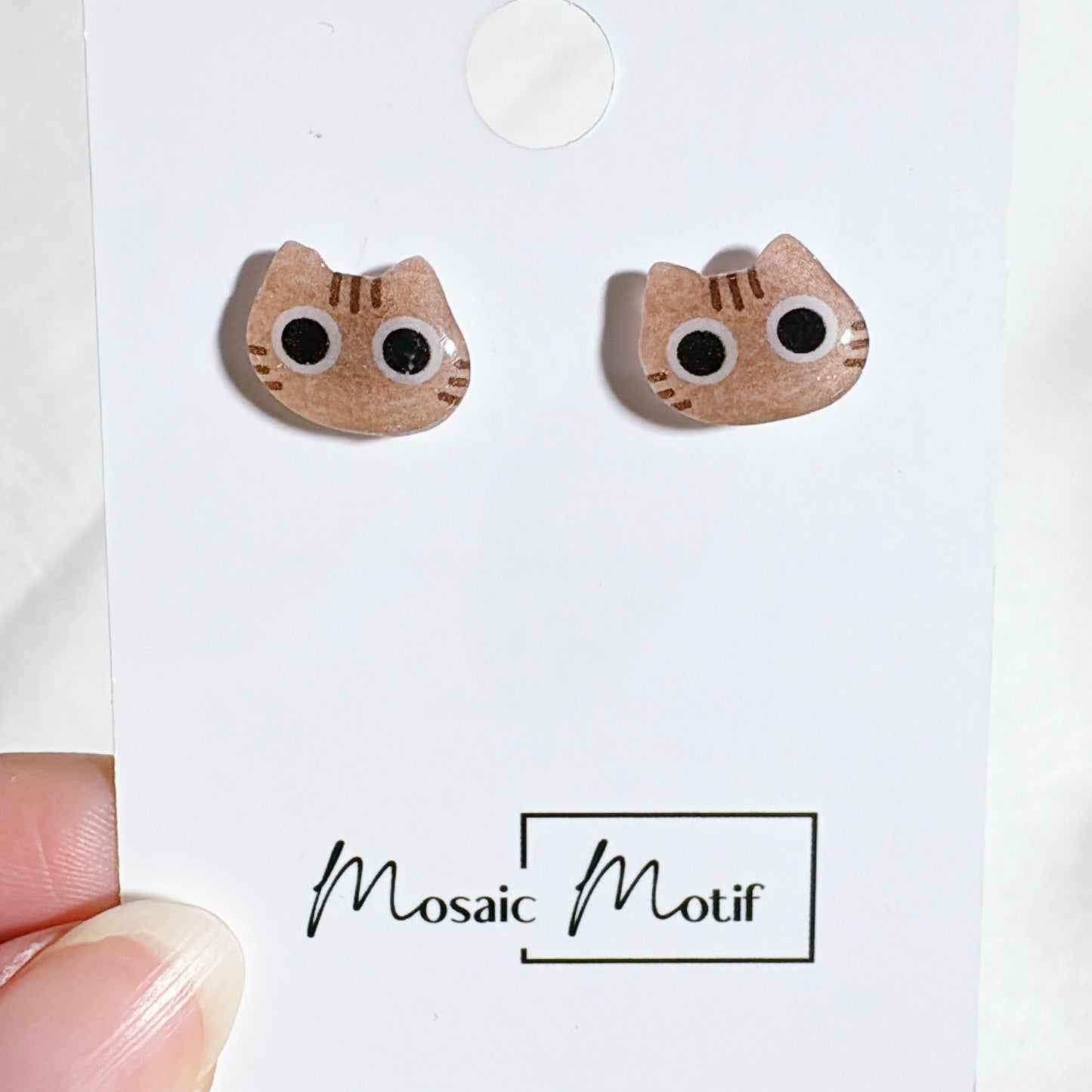 (🐾) Earrings stud - Cat earrings Big eyes (multiple style)