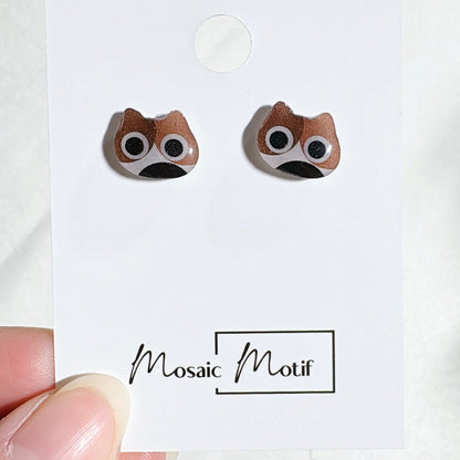 Cat earrings - Big eyes Cat stud earrings (multiple style)