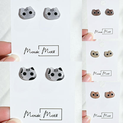 Cat earrings - Big eyes Cat stud earrings (multiple style)
