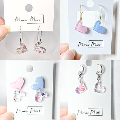 Chubby Heart dangle earrings