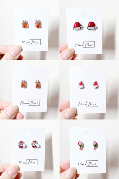 Xmas Christmas stud earrings - Snowflake