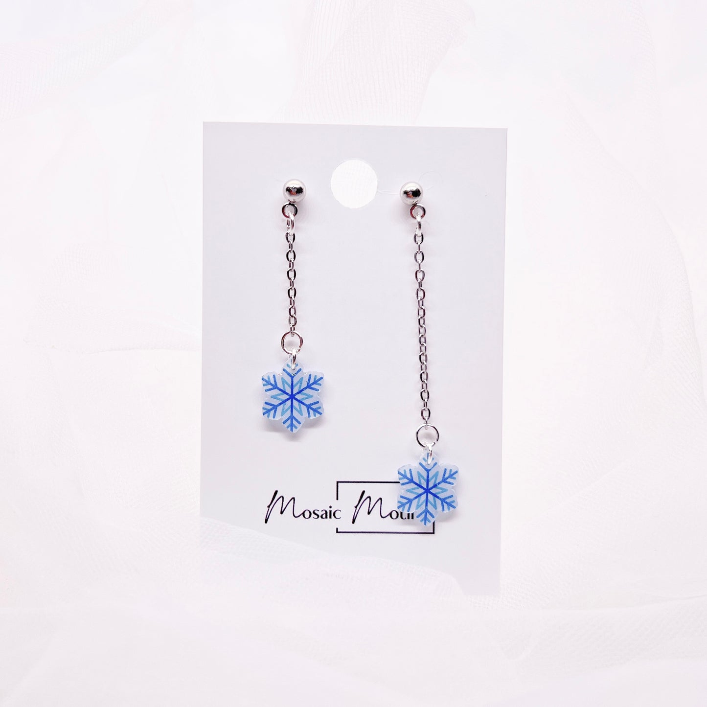 Xmas long dangle - Snowflake
