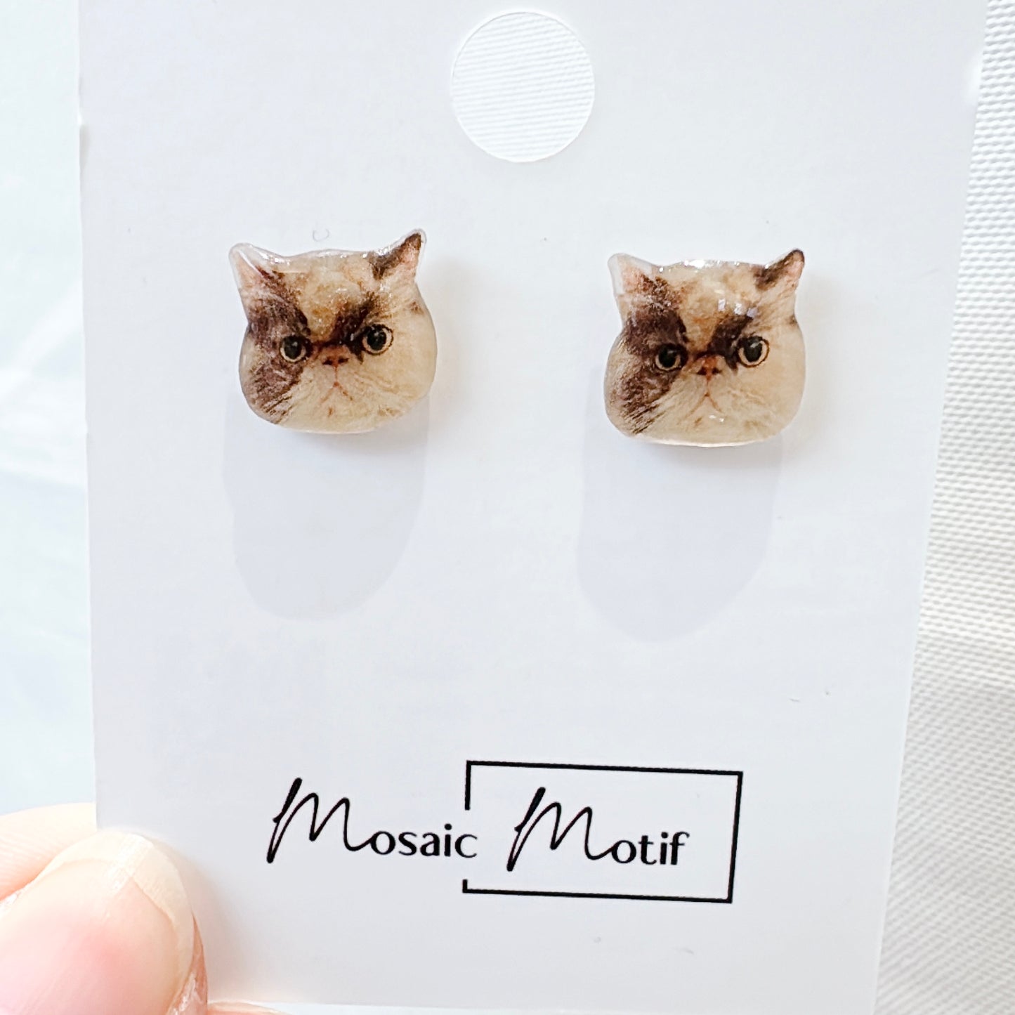 (🐾) Custom Pet Portrait - Earrings