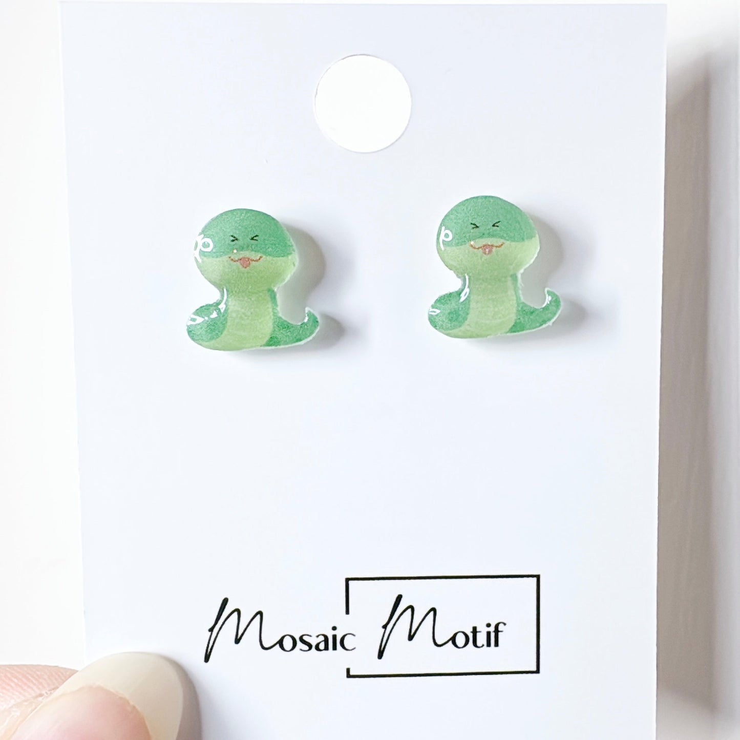 CNY - Snake Zodic stud earrings