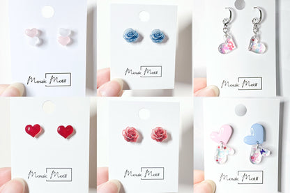 Chubby Heart dangle earrings