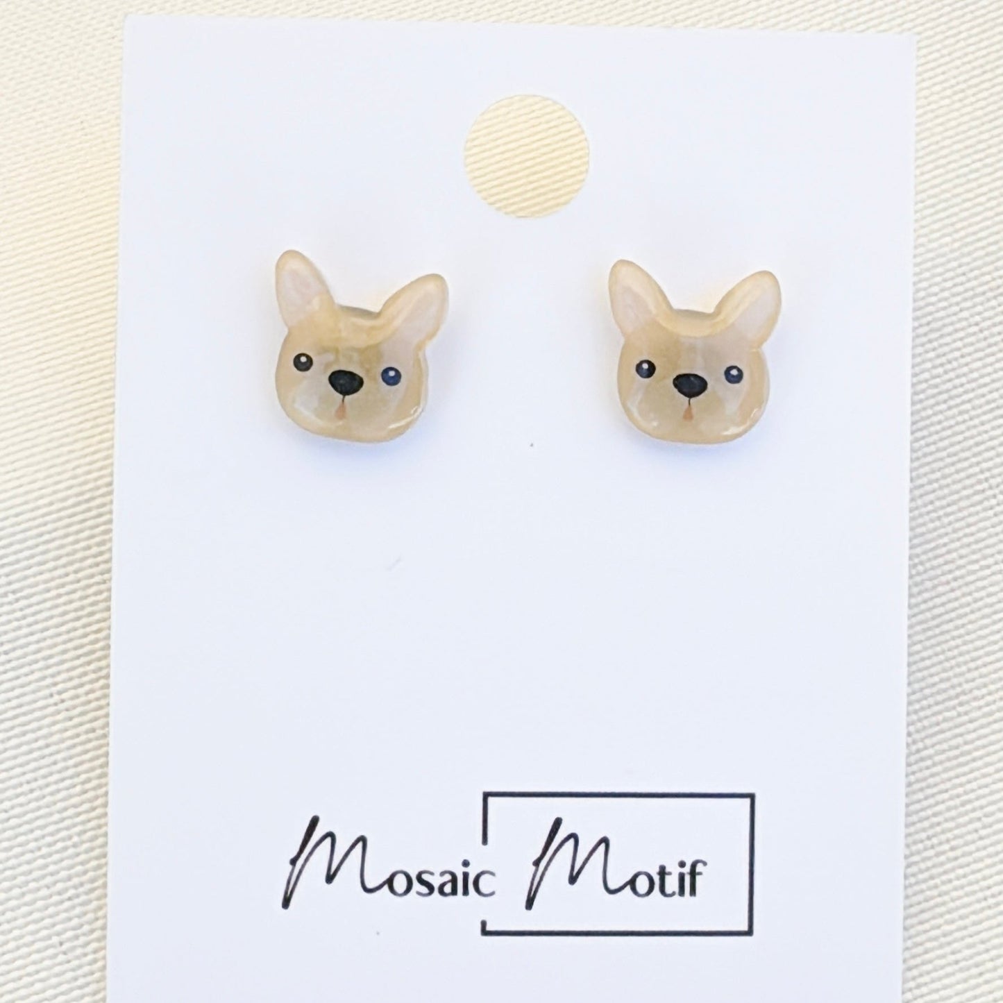 (🐾) Earrings stud - dog earrings (multiple colour)