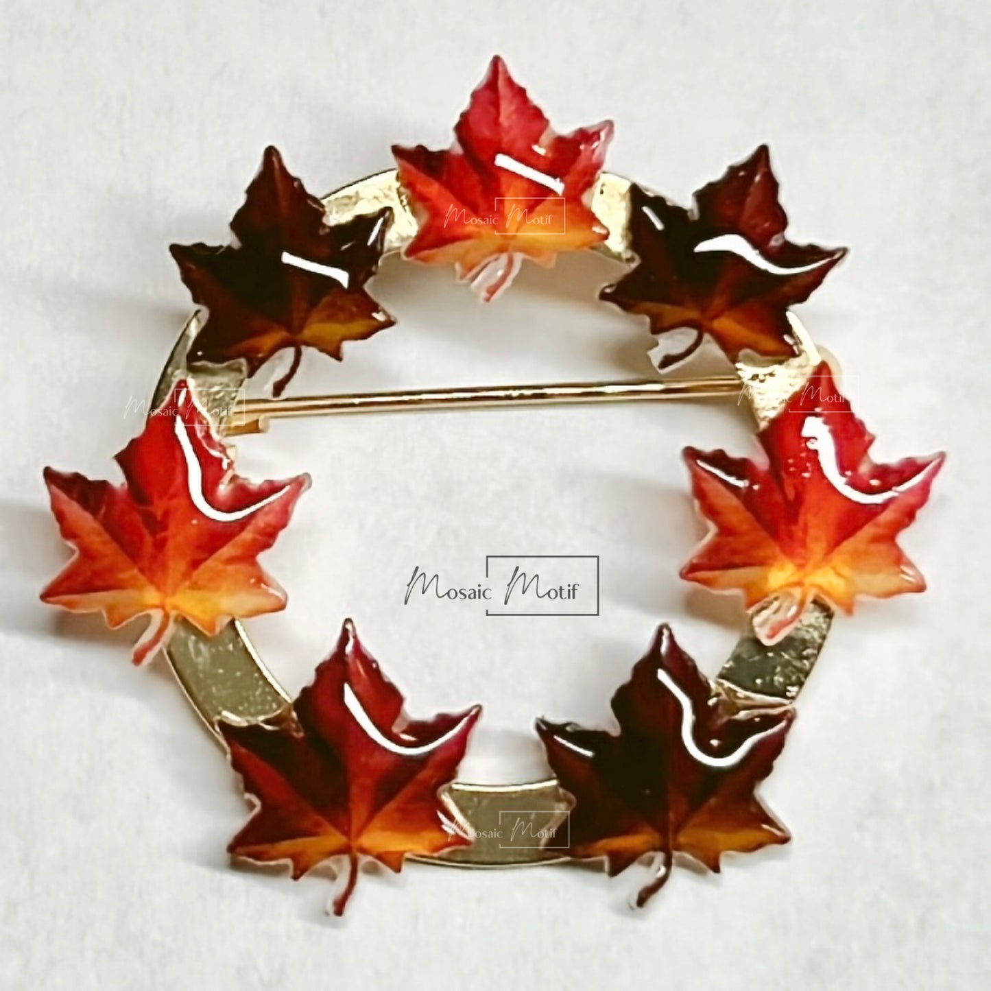 Maple Leaves Brooch