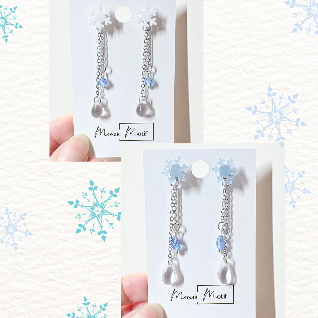 Xmas snowflake 2in1 dangle