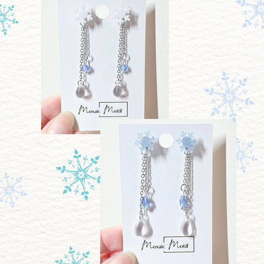 Xmas snowflake 2in1 dangle