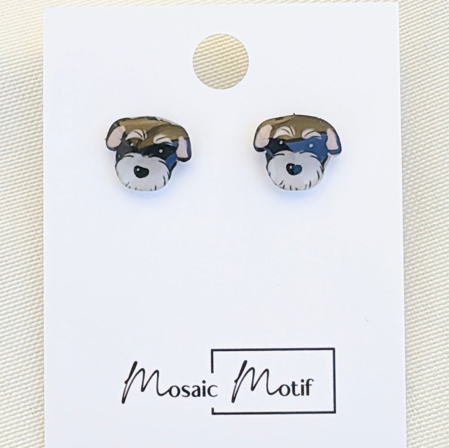 (🐾) Earrings stud - dog earrings (multiple colour)