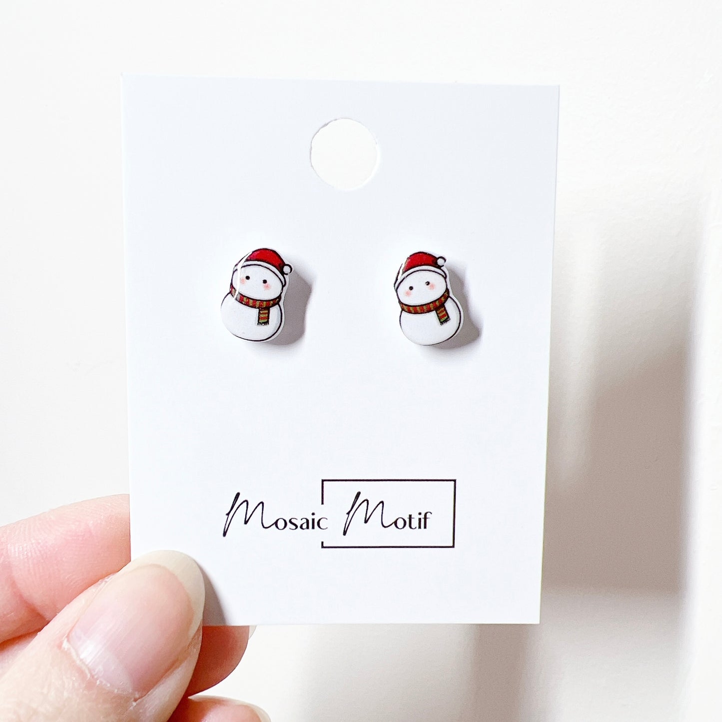 Xmas stud - Snowman (Beanie)