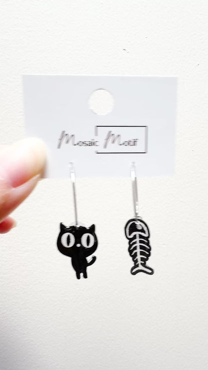 Halloween hoop earrings - Cat & Bone