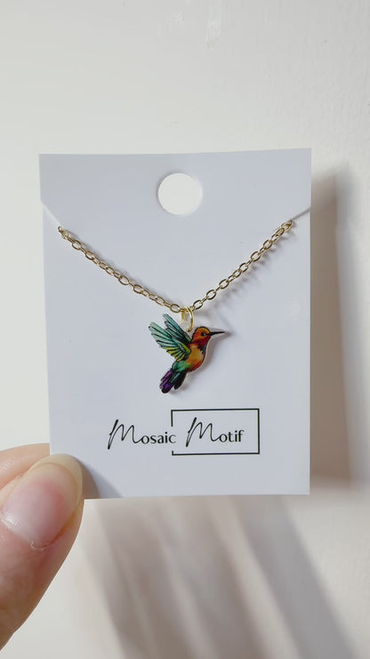 Hummingbird earrings Necklace