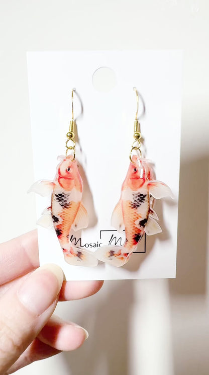 CNY - Koi 3D dangle earrings