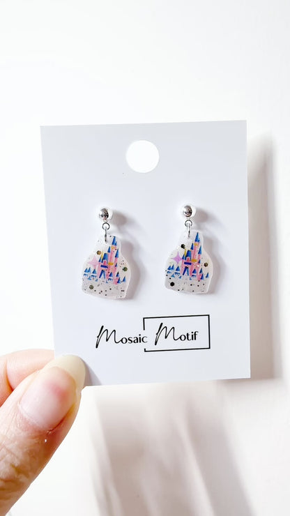 Castle Sparkle dangle earrings