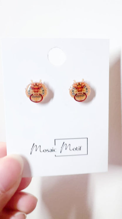 CNY - Kirin stud earrings