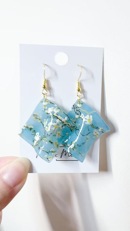 Handkerchief earrings - Dress Matching series (Made to order)